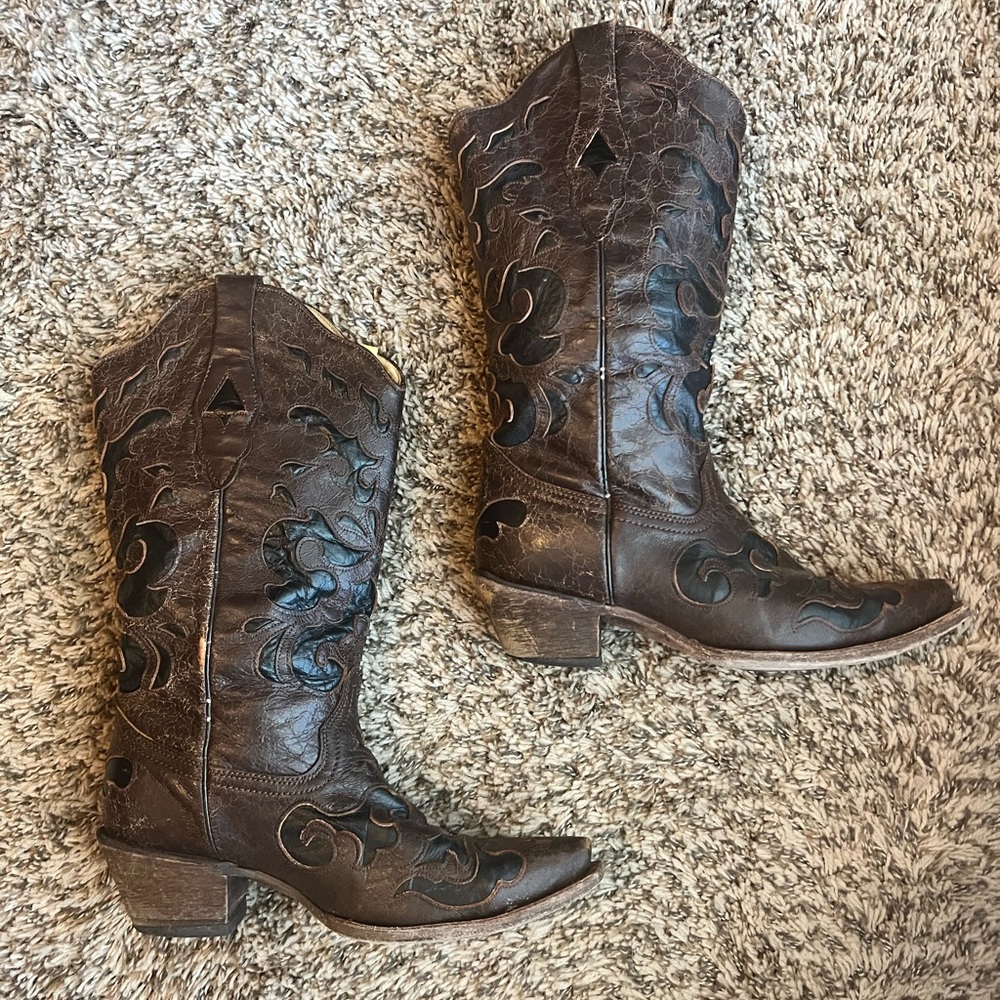 Brown Corral Brand Cowboy Boots - Picture 5 of 6